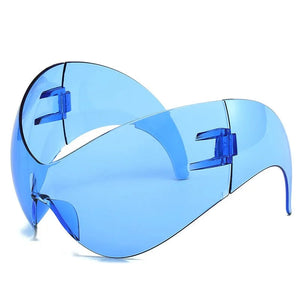 Oversized Y2K Cyberpunk Sunglasses