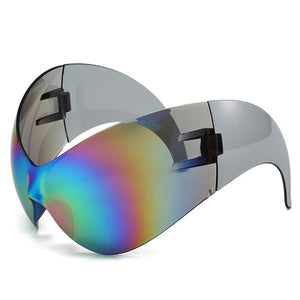 Oversized Y2K Cyberpunk Sunglasses