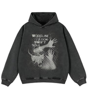 Sweat à capuche oversize Y2k en coton épais