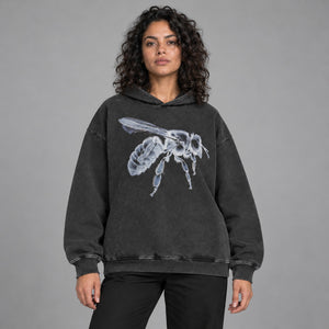 Oversized Y2k hoodie Hornet – worn by a woman