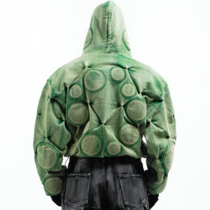 Padded Embroidered Cyberpunk Jacket