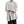 White and black padded shoulder oversized t shirt with double zippers