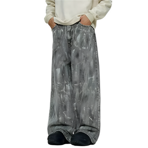 Painted Baggy Y2k Jeans