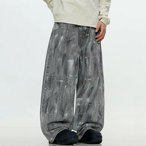 Painted Baggy Y2k Jeans