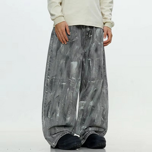 Painted Baggy Y2k Jeans