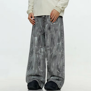 Painted Baggy Y2k Jeans