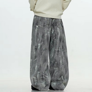 Painted Baggy Y2k Jeans