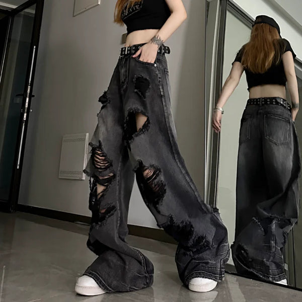 Pants with Cut Out