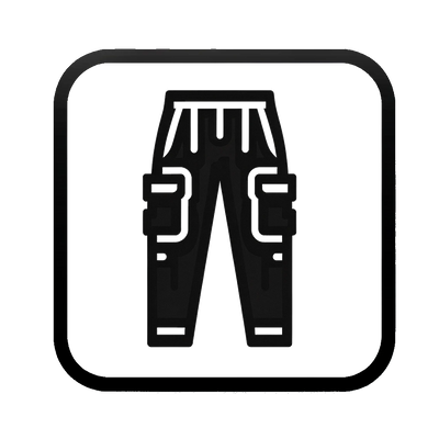 Black techwear cargo pants icon from Cyber Techwear collection