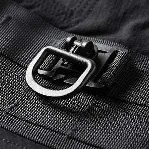 Paratrooper cargo pants techwear, full length styling shot with boots