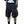 Black paratrooper techwear shorts with cargo pockets and straps