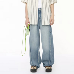 Patchwork Baggy Y2k Jeans