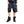 Patchwork Black Cargo Shorts in black — dark techwear streetwear, view 1 of 7