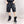 Patchwork Black Cargo Shorts in black — dark techwear streetwear, view 3 of 7