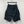 Patchwork Black Cargo Shorts in black — dark techwear streetwear, view 6 of 7
