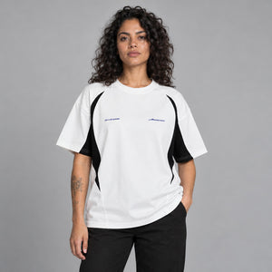 Patchwork Mens Y2K Shirts – worn by a woman