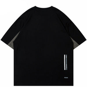Patchwork Mens Y2K Shirts