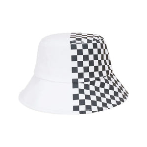 Patchwork Plaid Bucket Hat