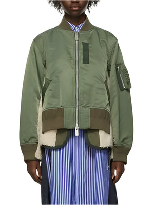 Patchwork Plush Jacket Women Spring