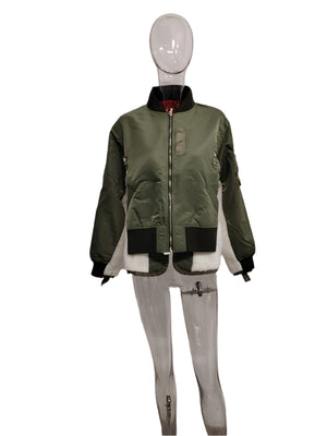 Patchwork Plush Jacket Women Spring