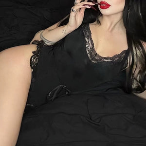 Patchwork Straps Cut Out Bodysuit