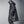 Black patchwork techwear parka coat in a long cut