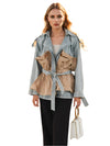 Patchwork Women Spring Jacket