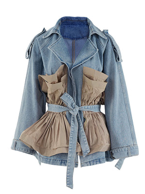 Patchwork Women Spring Jacket