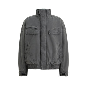 Patchwork Y2K Jacket Gray
