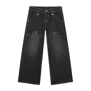 Patchwork Y2k Jeans Metal