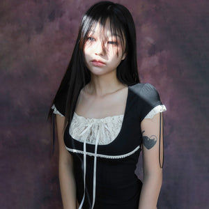 Patchwork Y2K Top