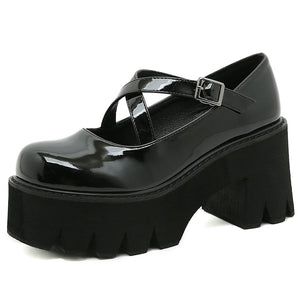 Patent Leather Shoes Y2K