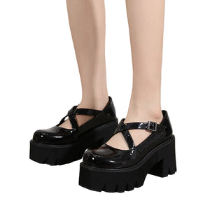 Patent Leather Shoes Y2K