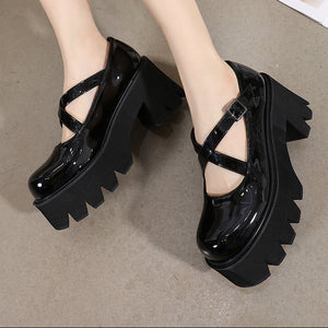 Patent Leather Shoes Y2K