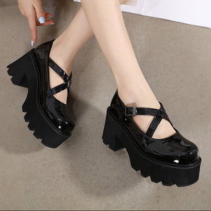 Patent Leather Shoes Y2K