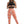 Peach Tie-Dye Scrunch Butt Leggings - product view on white background