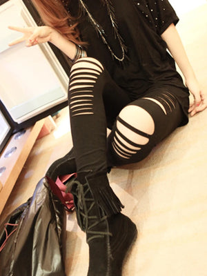 Pencil Cut Out Pants