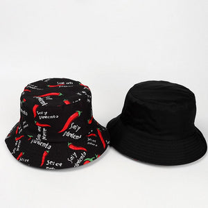 Pepper Print Bucket Hat