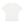 White workout tee laid flat from the back, perforated arrow panel running down the upper back