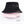 Black bucket hat with a safety pin and metal rings through the brim