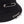 Black bucket hat with a safety pin and metal rings through the brim