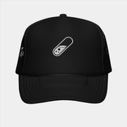 Gorra de camionero con forma de píldora
