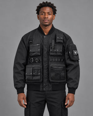 Pilot Techwear Jacket worn by a man, front view