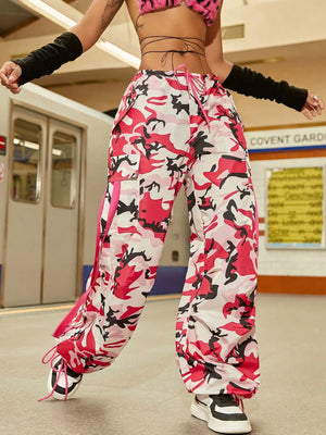 Pink Camo Cargo Pants