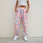 Calça de Moletom Y2K Camuflagem Rosa