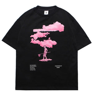 Pink Cloud Graphic Tees Y2K