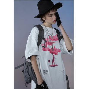 Pink Cloud Graphic Tees Y2K