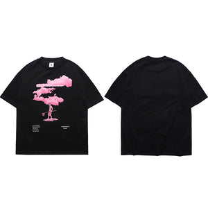 Pink Cloud Graphic Tees Y2K