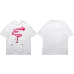 Pink Cloud Graphic Tees Y2K