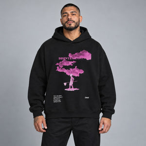 Pink Clouds Y2K Hoodie – worn by a man